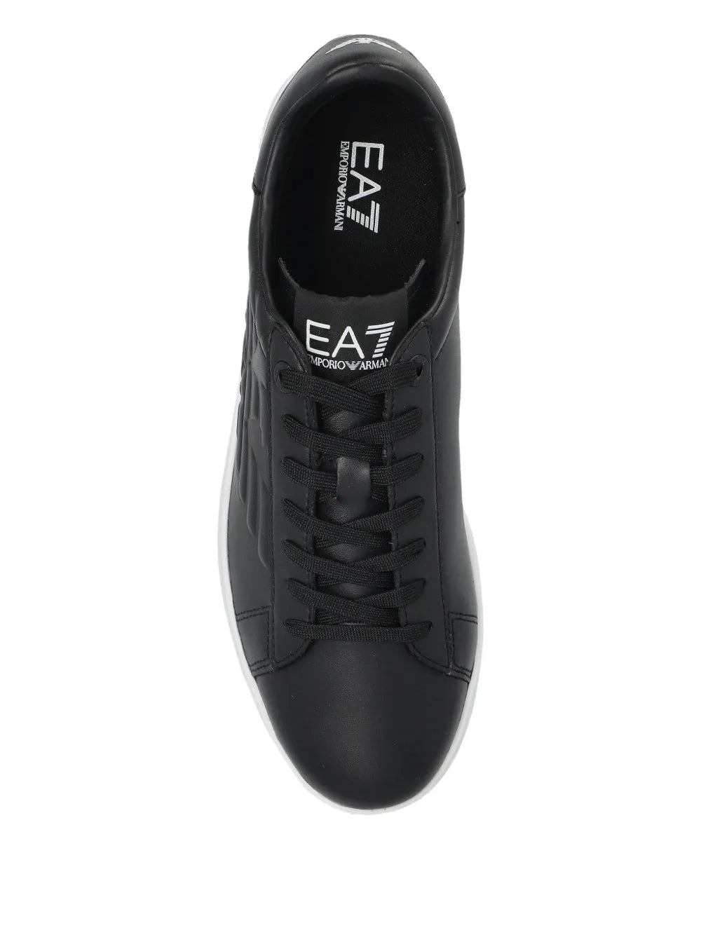 Ea7 Emporio Armani Logo-Embellished Leather Sneakers