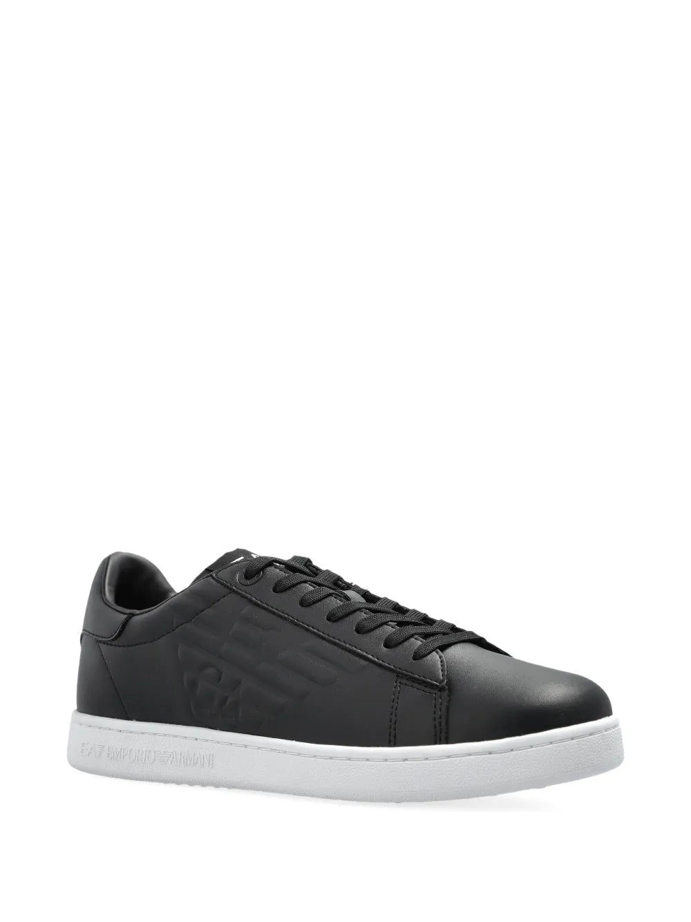 Ea7 Emporio Armani Logo-Embellished Leather Sneakers