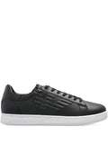Ea7 Emporio Armani Logo-Embellished Leather Sneakers