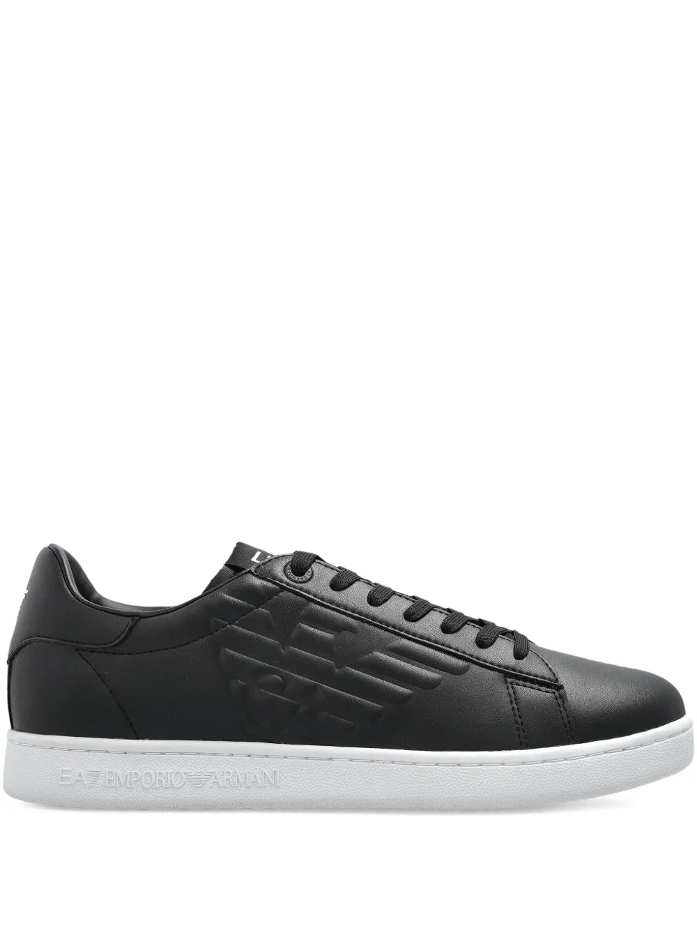Ea7 Emporio Armani Logo-Embellished Leather Sneakers