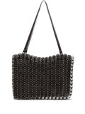 Rabannechain-link leather tote bag