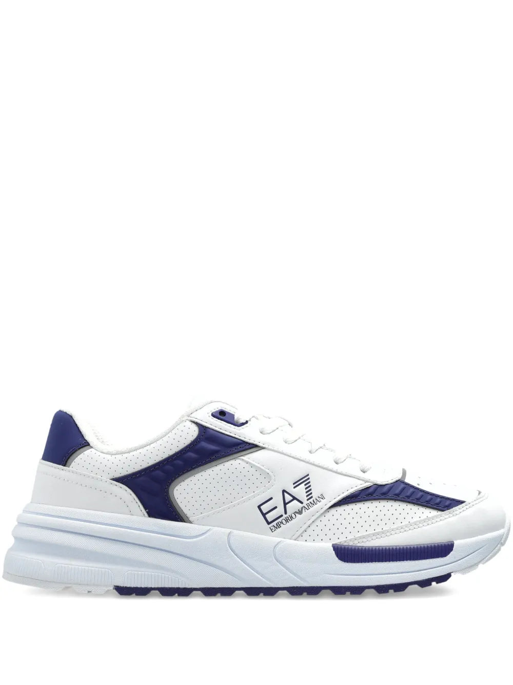Ea7 Emporio Armani Mesh Panelled Running Sneakers