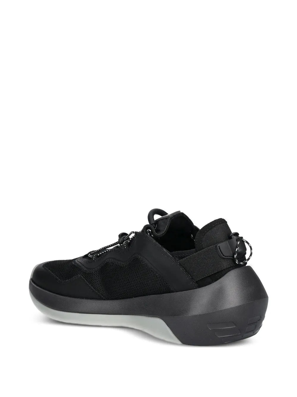 Emporio Armani Mesh-Panelled Lace-Up Sneakers