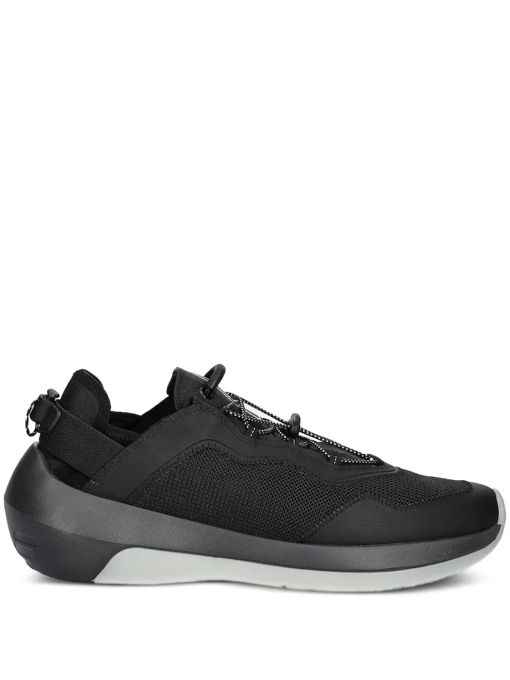 Emporio Armani Mesh-Panelled Lace-Up Sneakers