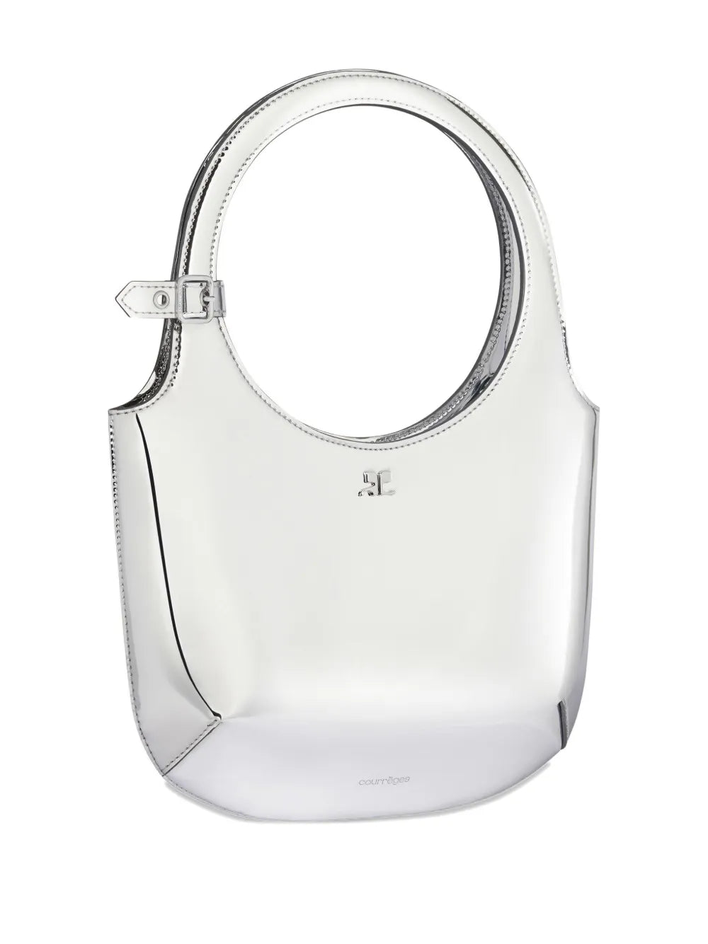 Courr?esmetallic shoulder bag