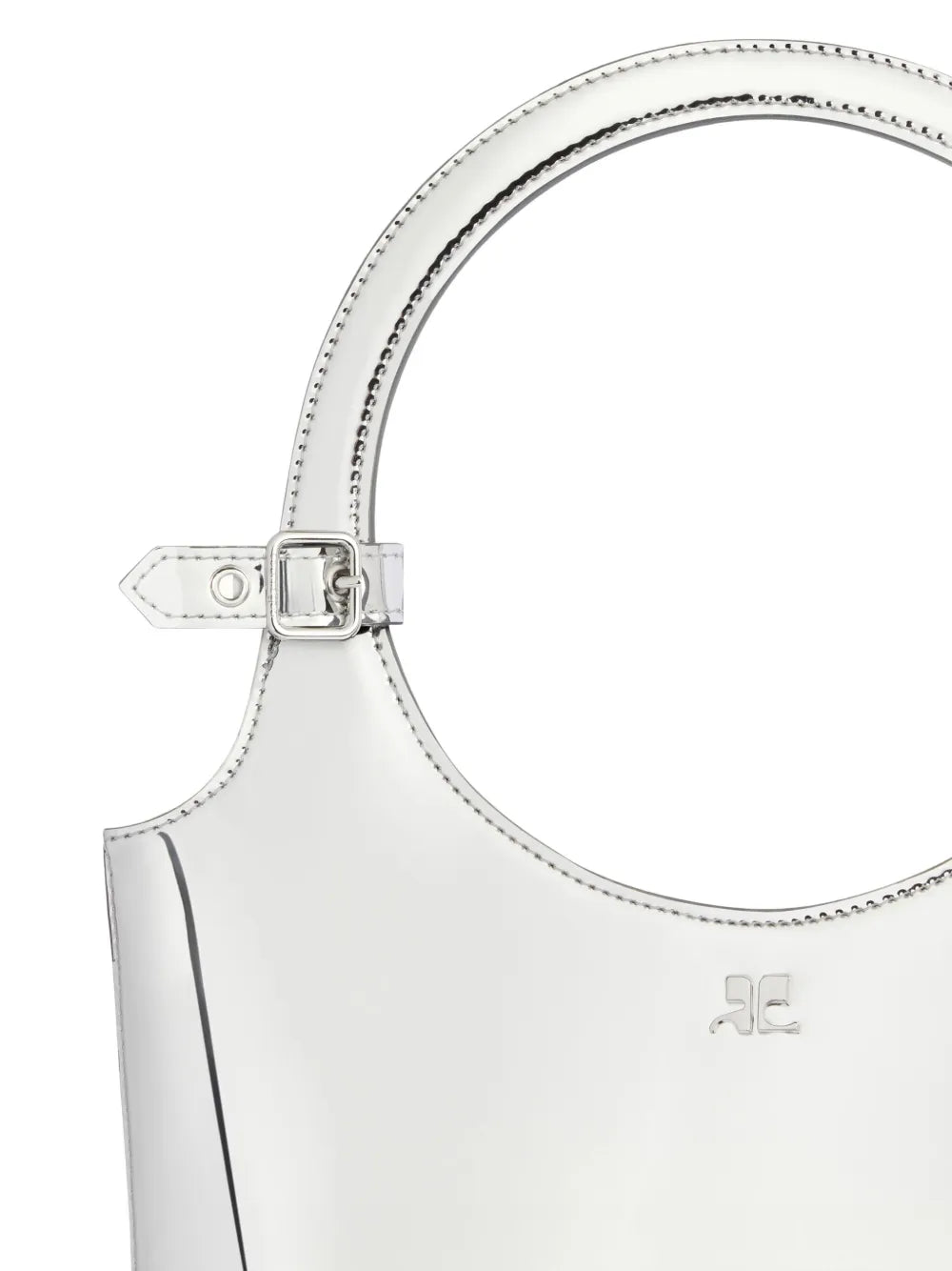 Courr?esmetallic shoulder bag