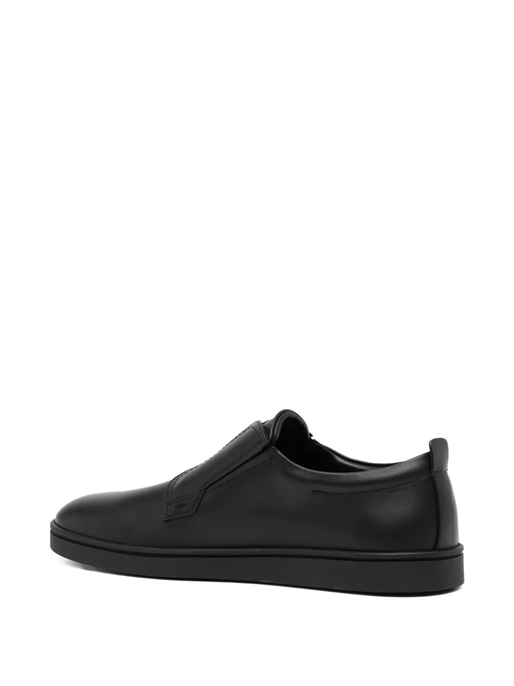 Ferragamo Leather Slip-On Sneakers