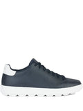 Geox Spherica Ecub-1 Leather Lace-Up Sneakers