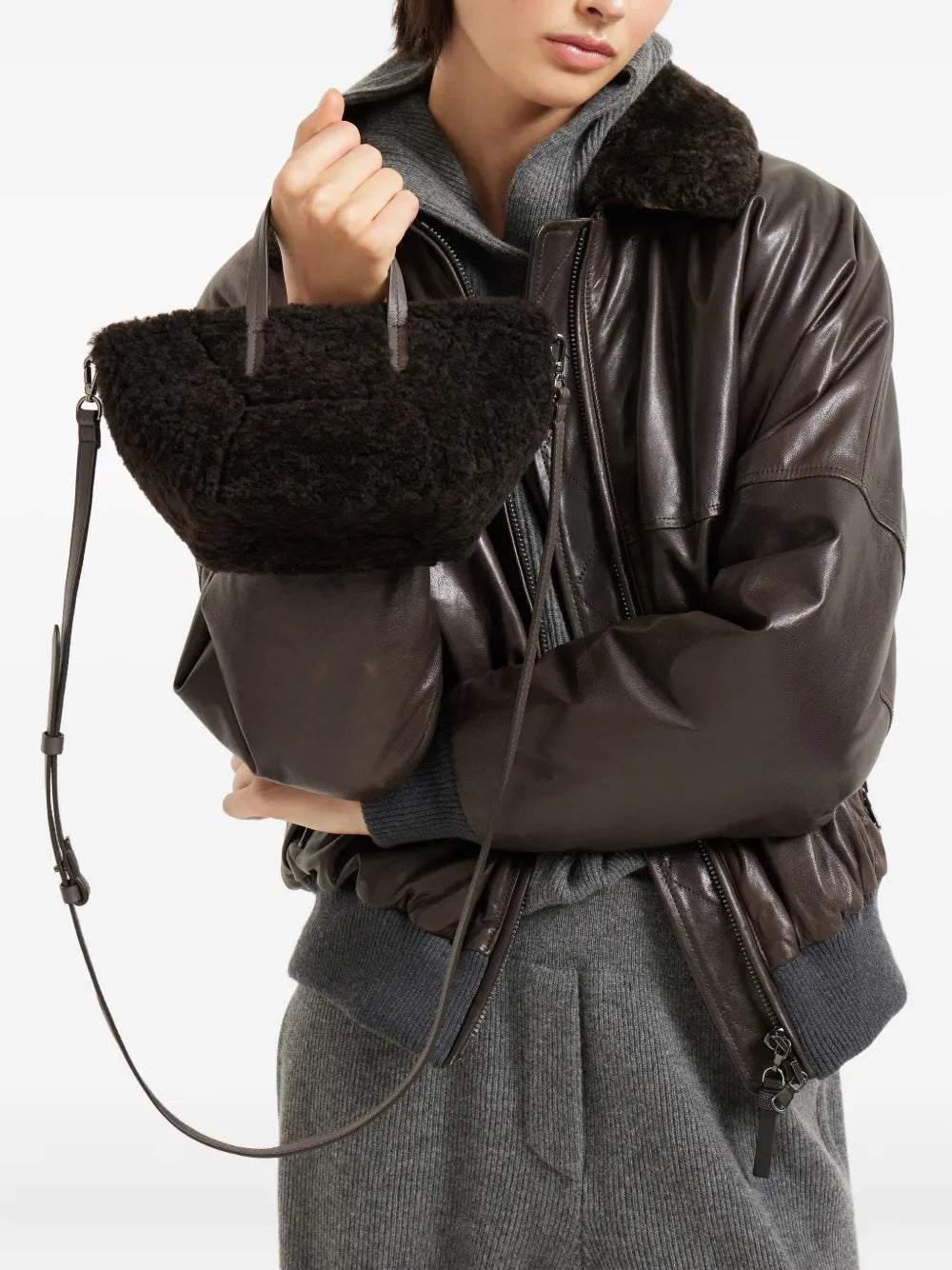 Brunello Cucinellishearling tote bag