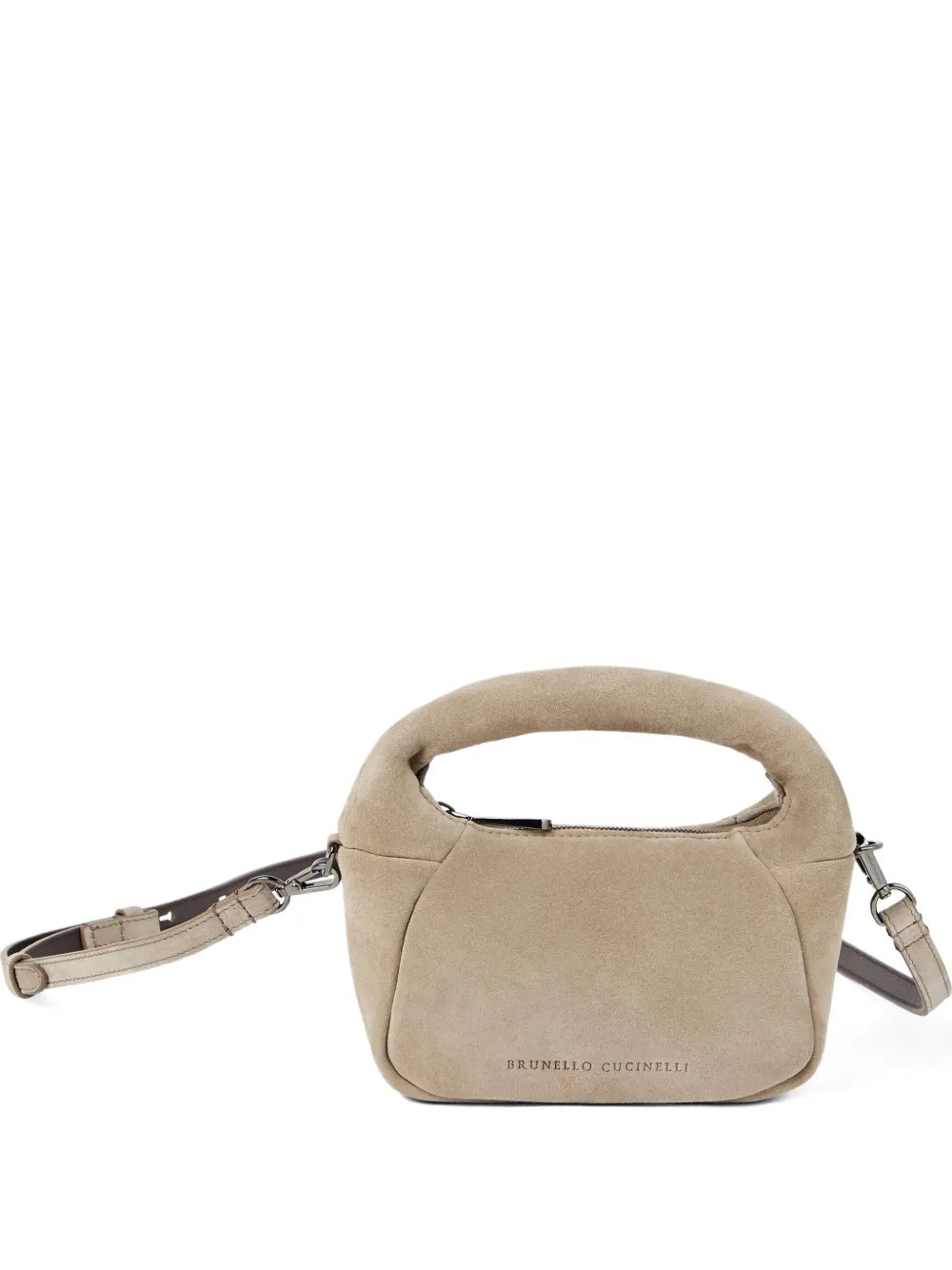 Brunello Cucinellipadded suede mini bag
