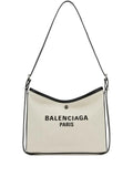 BalenciagaBiarri logo-plaque canvas shoulder bag