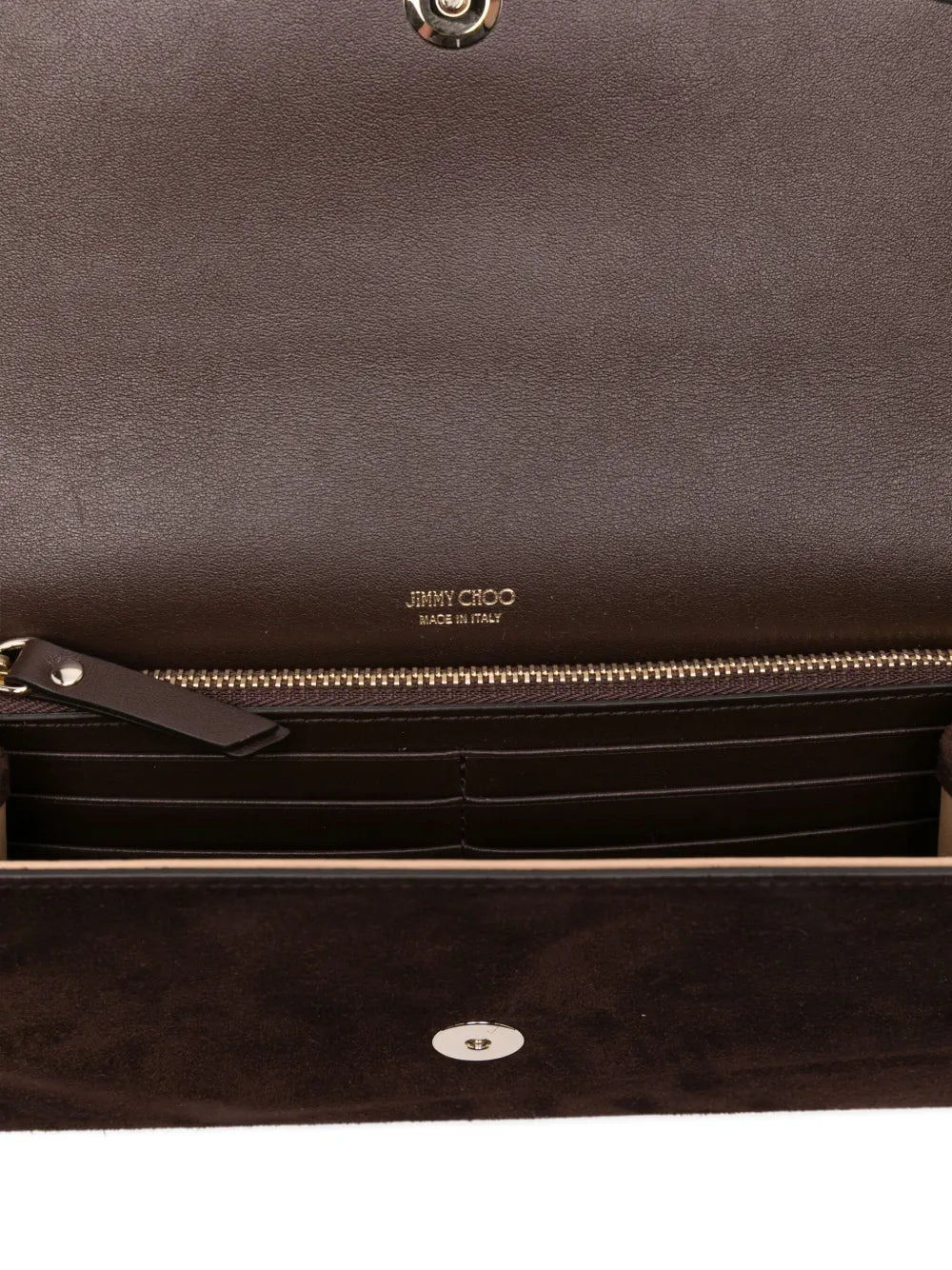 Jimmy Chooenvelope suede clutch bag