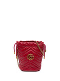 Pre-OwnedGucci Pre-Owned2016-2024 Small GG Marmont Matelasse Leather bucket bag