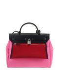 Pre-OwnedHermès Pre-Ownedcolour-block canvas handbag