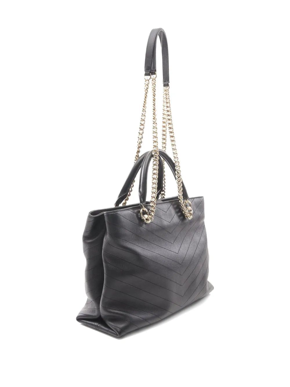 Pre-OwnedCHANEL Pre-Owned2018-2019 Chevron V-stitch chain shoulder bag