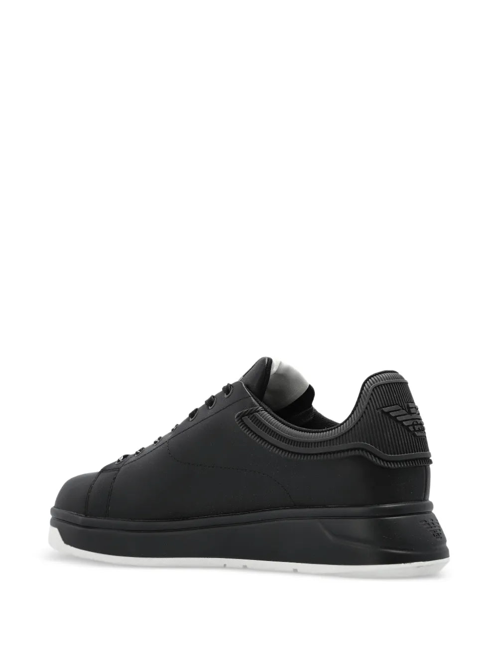 Emporio Armani Leather Lace-Up Sneakers