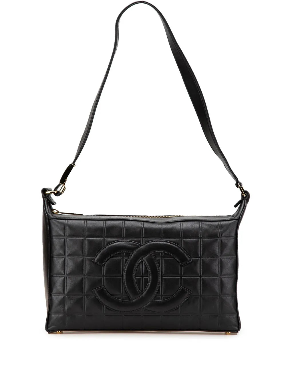 Pre-OwnedCHANEL Pre-Owned2000-2002 CC Choco Bar Lambskin shoulder bag