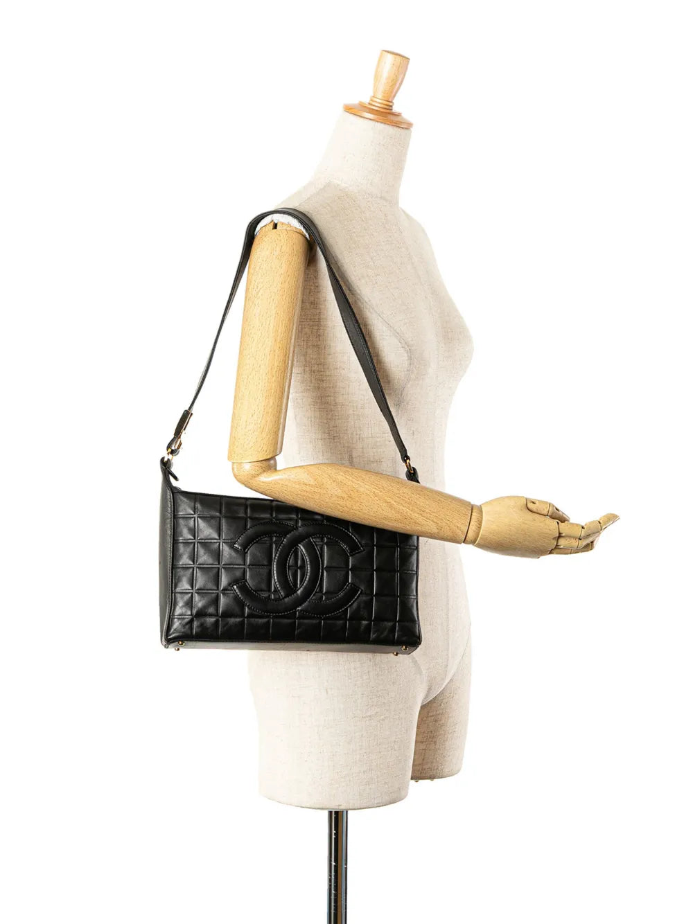 Pre-OwnedCHANEL Pre-Owned2000-2002 CC Choco Bar Lambskin shoulder bag