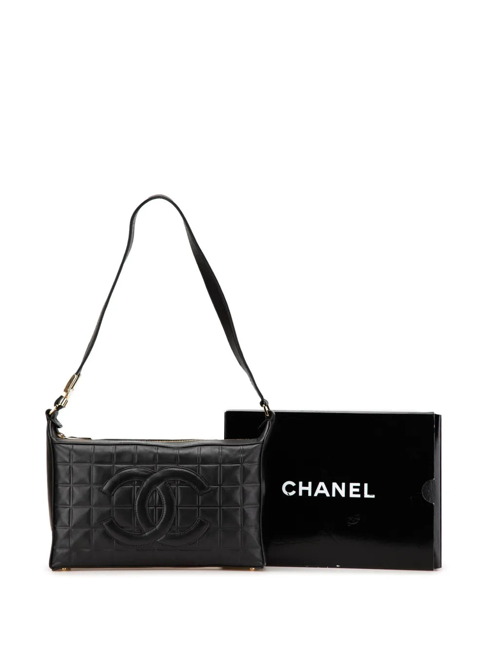 Pre-OwnedCHANEL Pre-Owned2000-2002 CC Choco Bar Lambskin shoulder bag