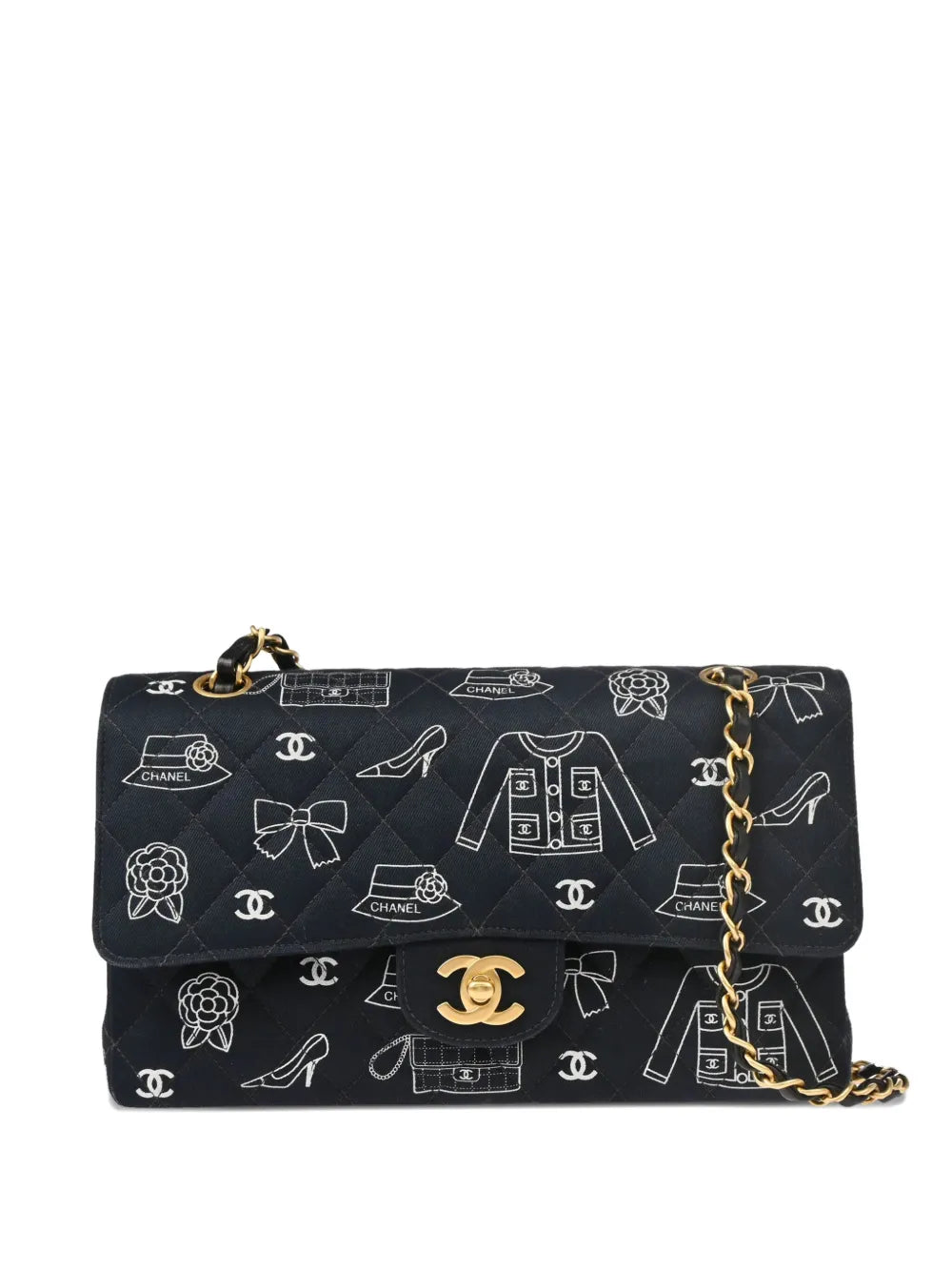 Pre-OwnedCHANEL Pre-Owned2002 medium Icon Double Flap shoulder bag