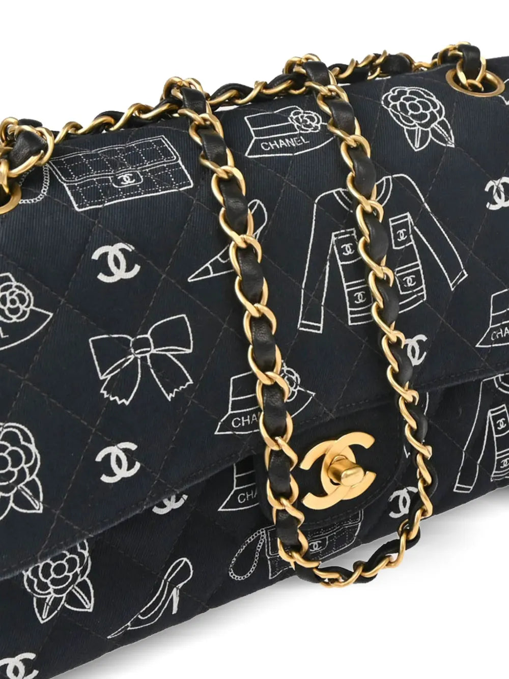 Pre-OwnedCHANEL Pre-Owned2002 medium Icon Double Flap shoulder bag