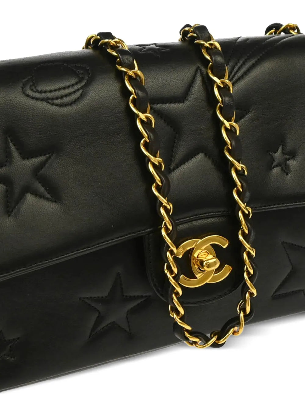 Pre-OwnedCHANEL Pre-Owned1995 medium Star Stitch Classic Single Flap shoulder bag