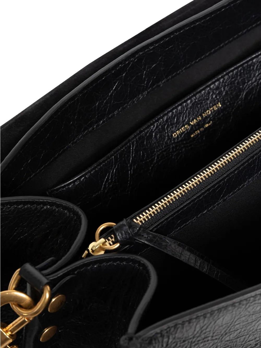 DRIES VAN NOTENbuckle-fastening leather shoulder bag