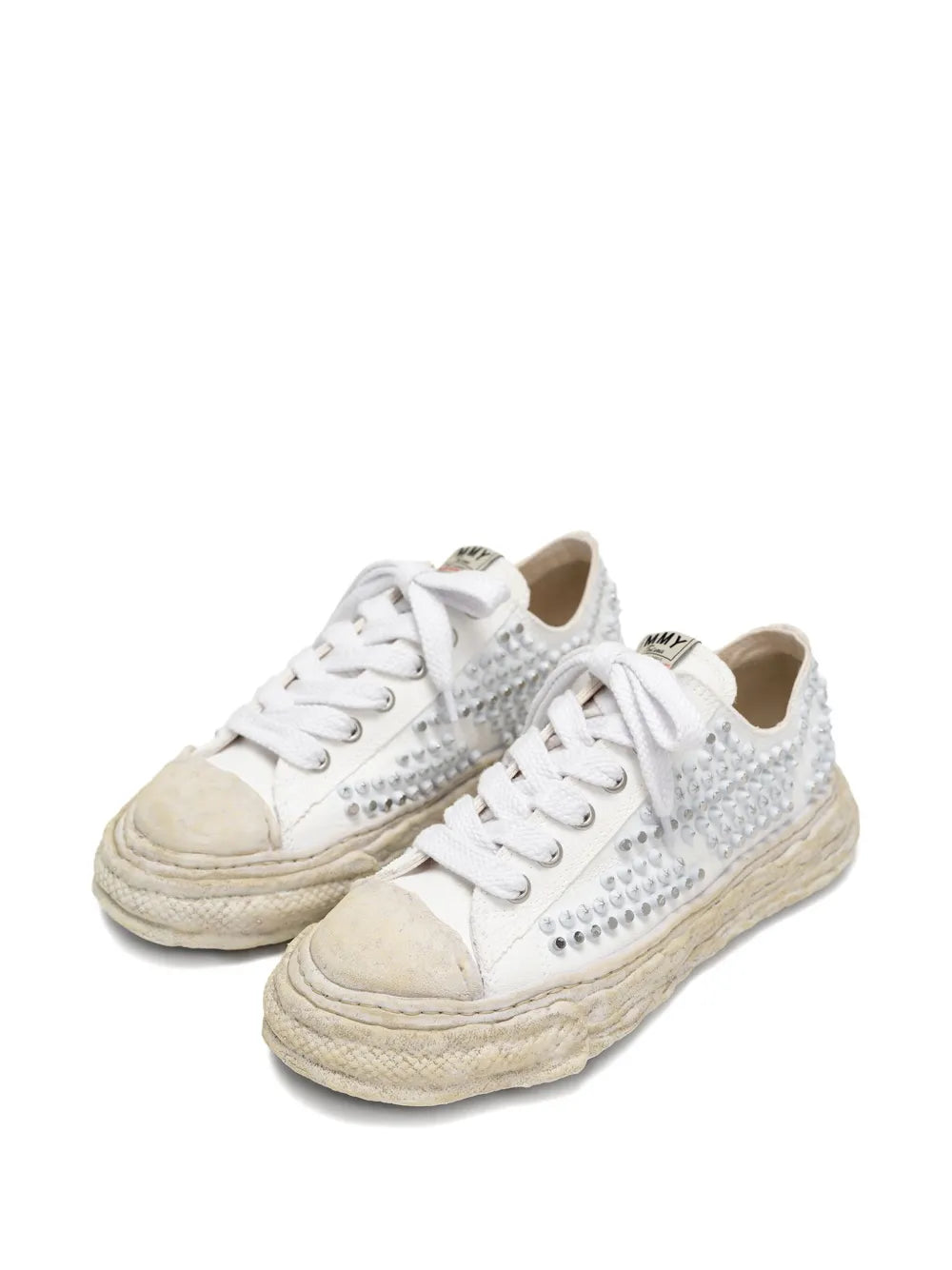 Maison Mihara Yasuhiro Studded Canvas Low-Top Sneakers