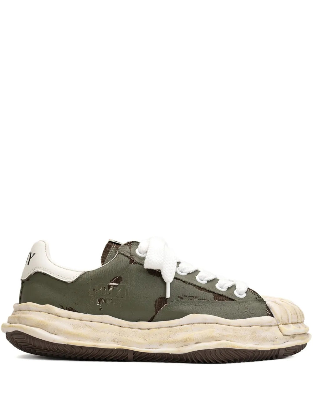 Maison Mihara Yasuhiro Blakey Torn-Film Low-Top Sneaker