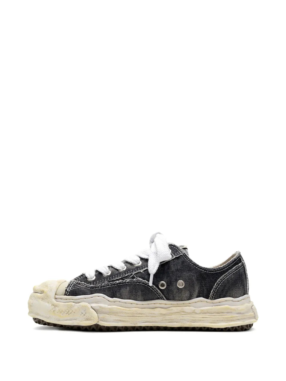 Maison Mihara Yasuhiro Hank Bleach-Denim Low-Top Sneakers