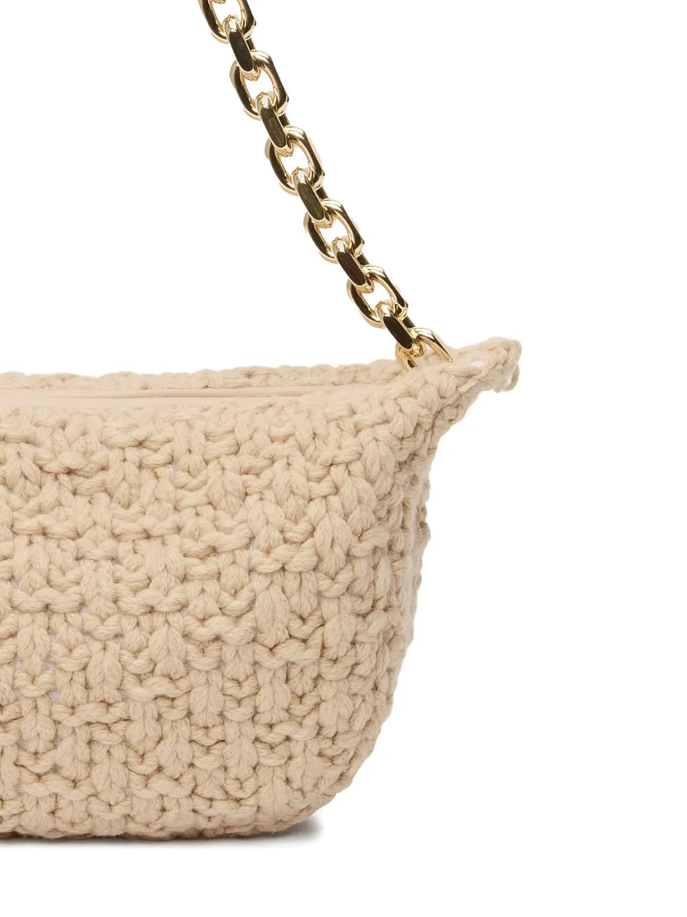Fabiana Filippichain-strap knitted shoulder bag
