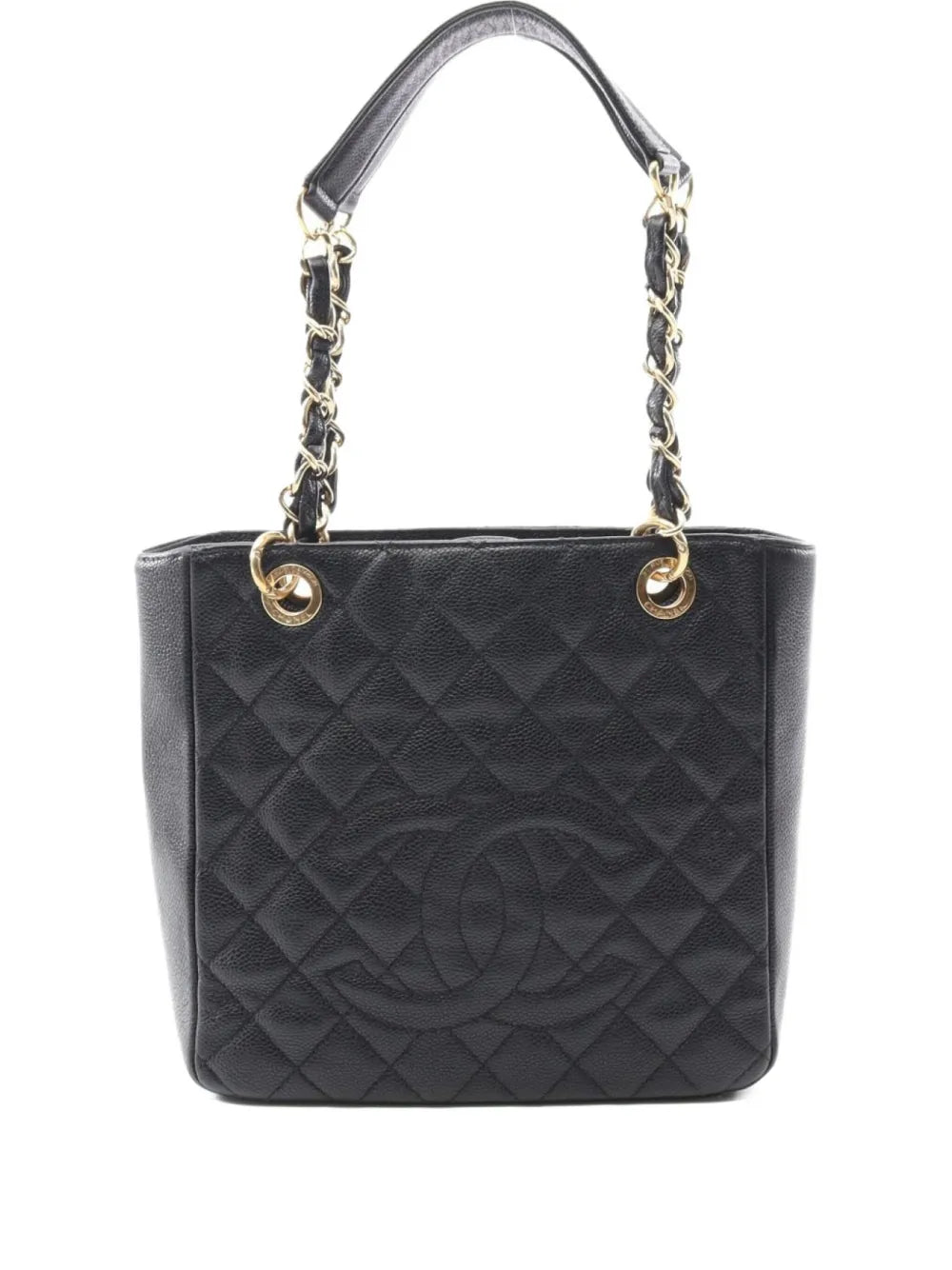 Pre-OwnedCHANEL Pre-Owned2012 Interlocking CC-logo tote bag