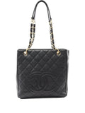 Pre-OwnedCHANEL Pre-Owned2003 Interlocking CC-logo tote bag