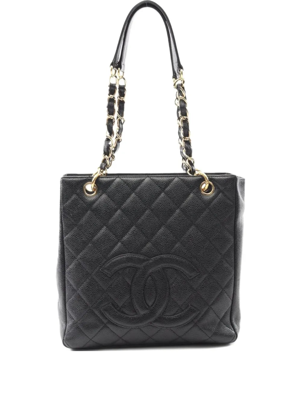 Pre-OwnedCHANEL Pre-Owned2003 Interlocking CC-logo tote bag