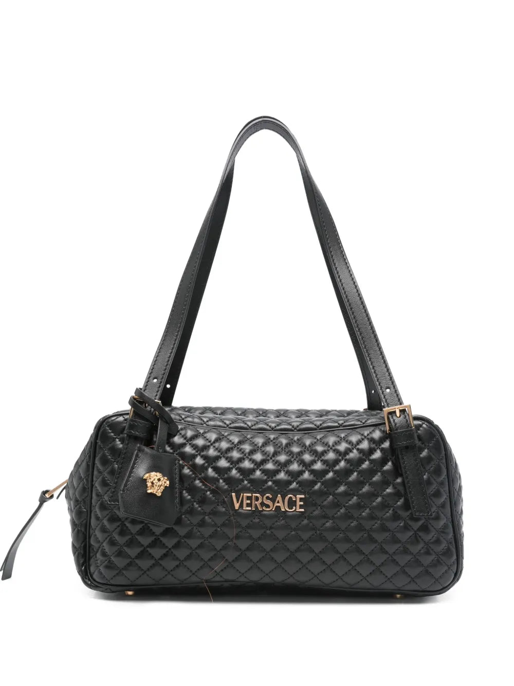 Versacequilted leather tote bag