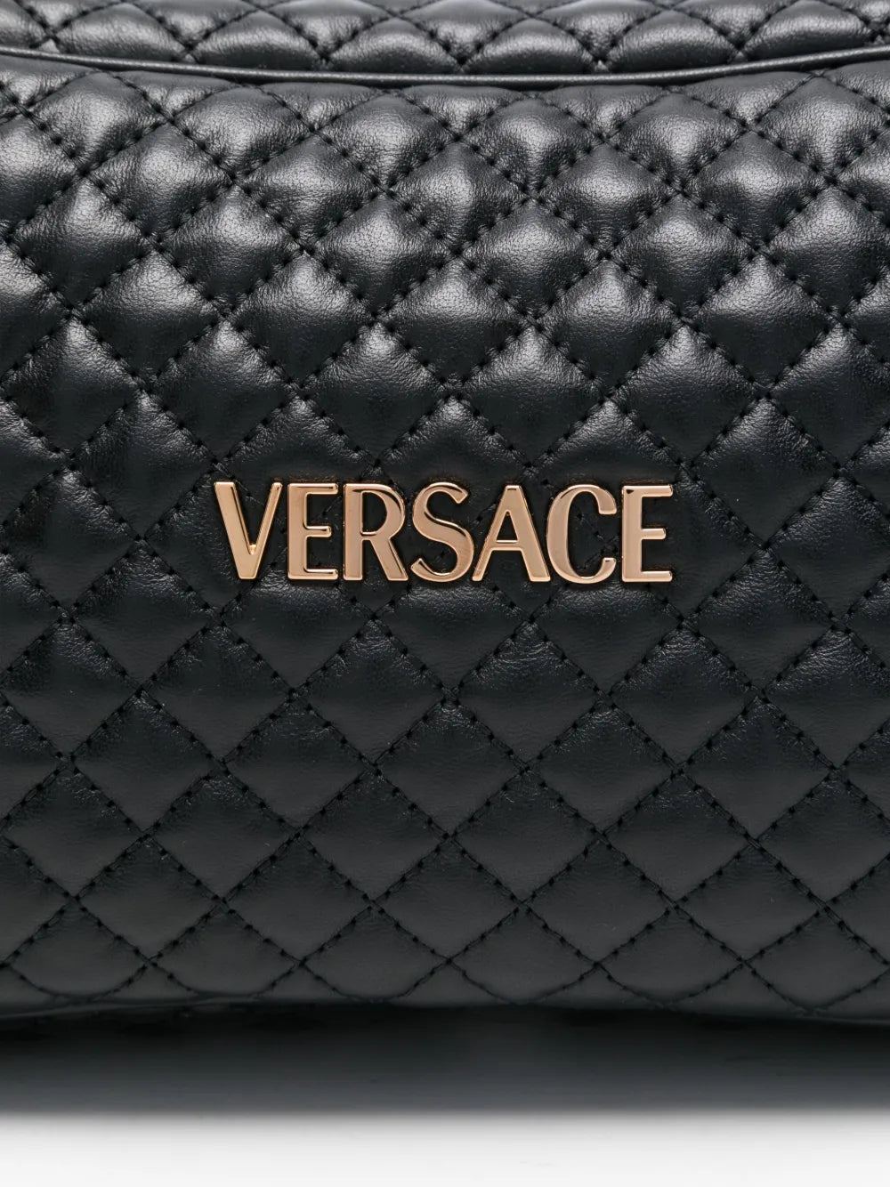 Versacequilted leather tote bag