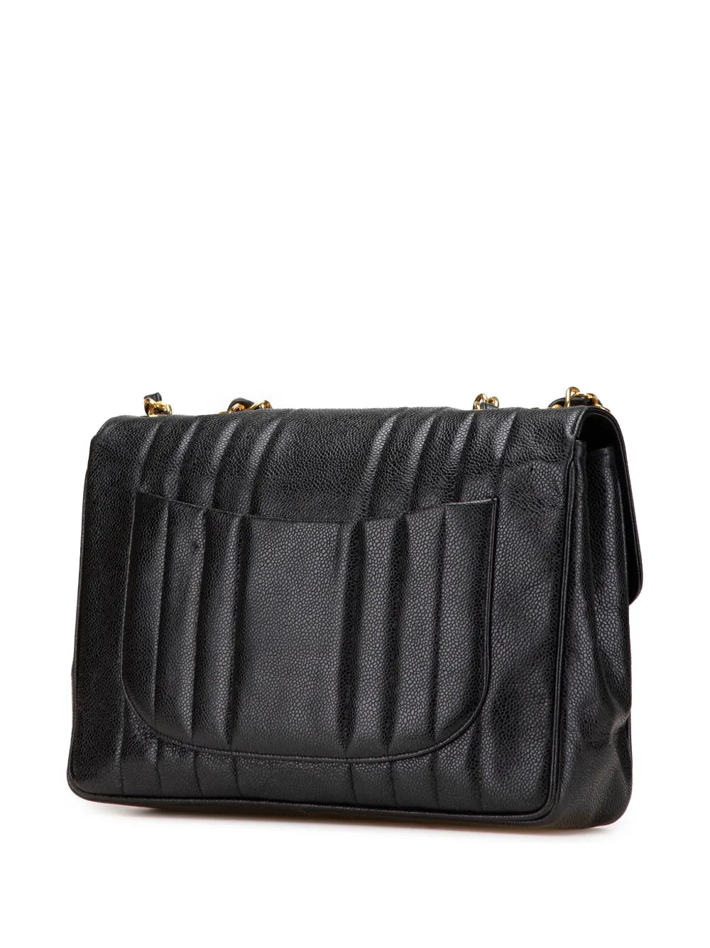 Pre-OwnedCHANEL Pre-Owned1991-1994 Jumbo XL Caviar Mademoiselle Flap shoulder bag