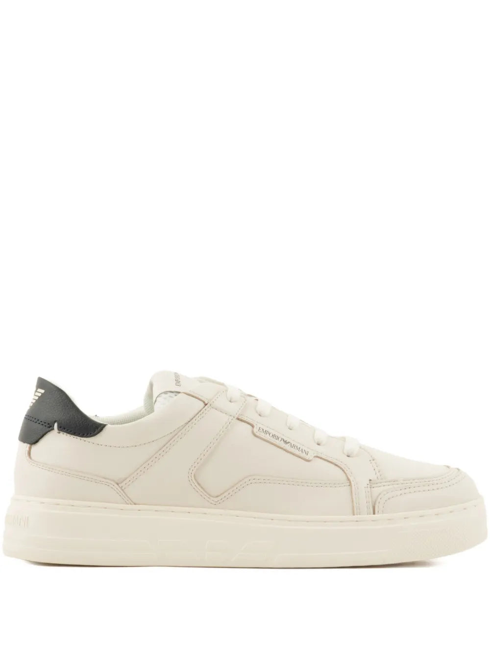 Emporio Armani Leather Panelled Sneakers