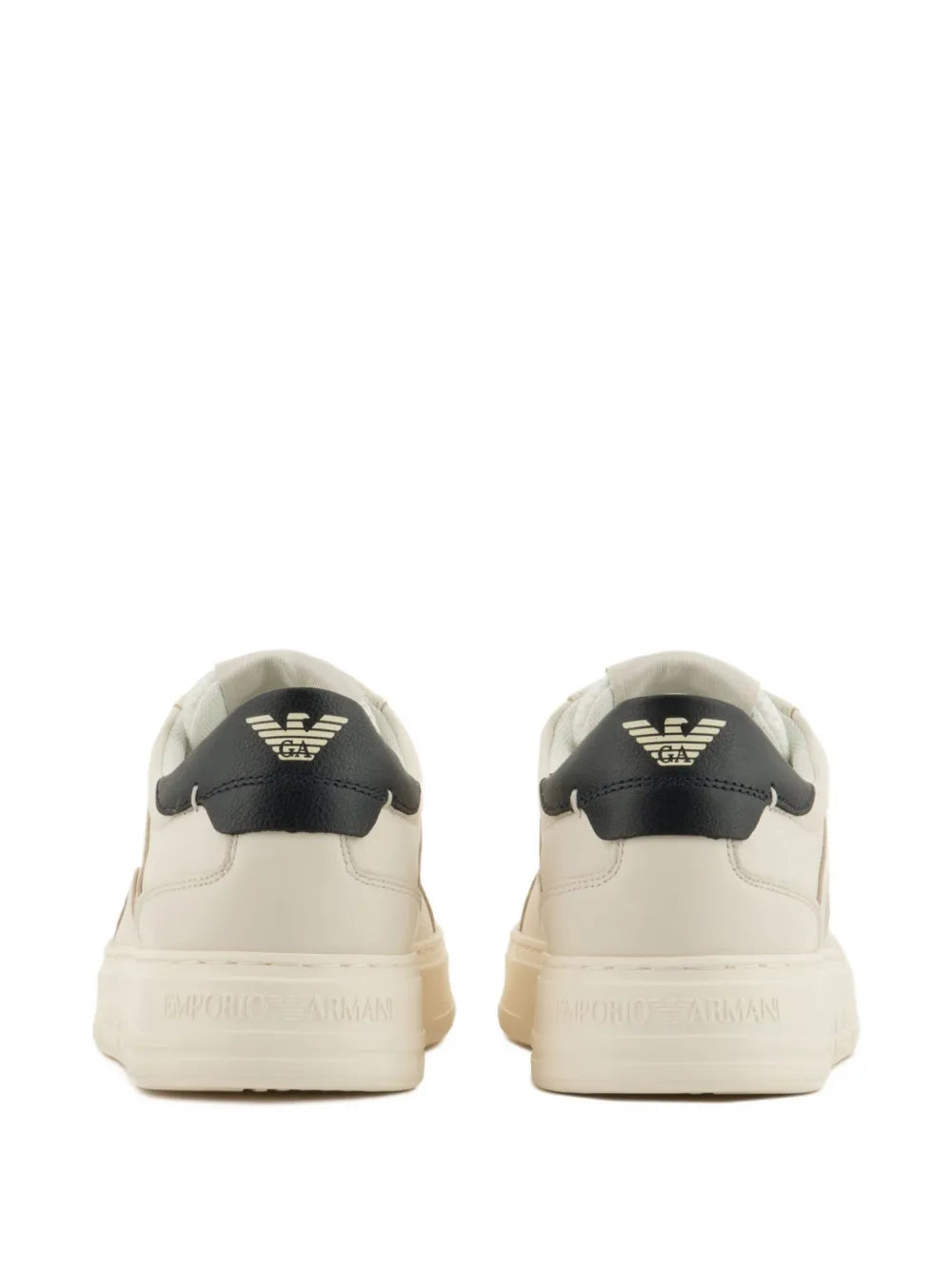 Emporio Armani Leather Panelled Sneakers
