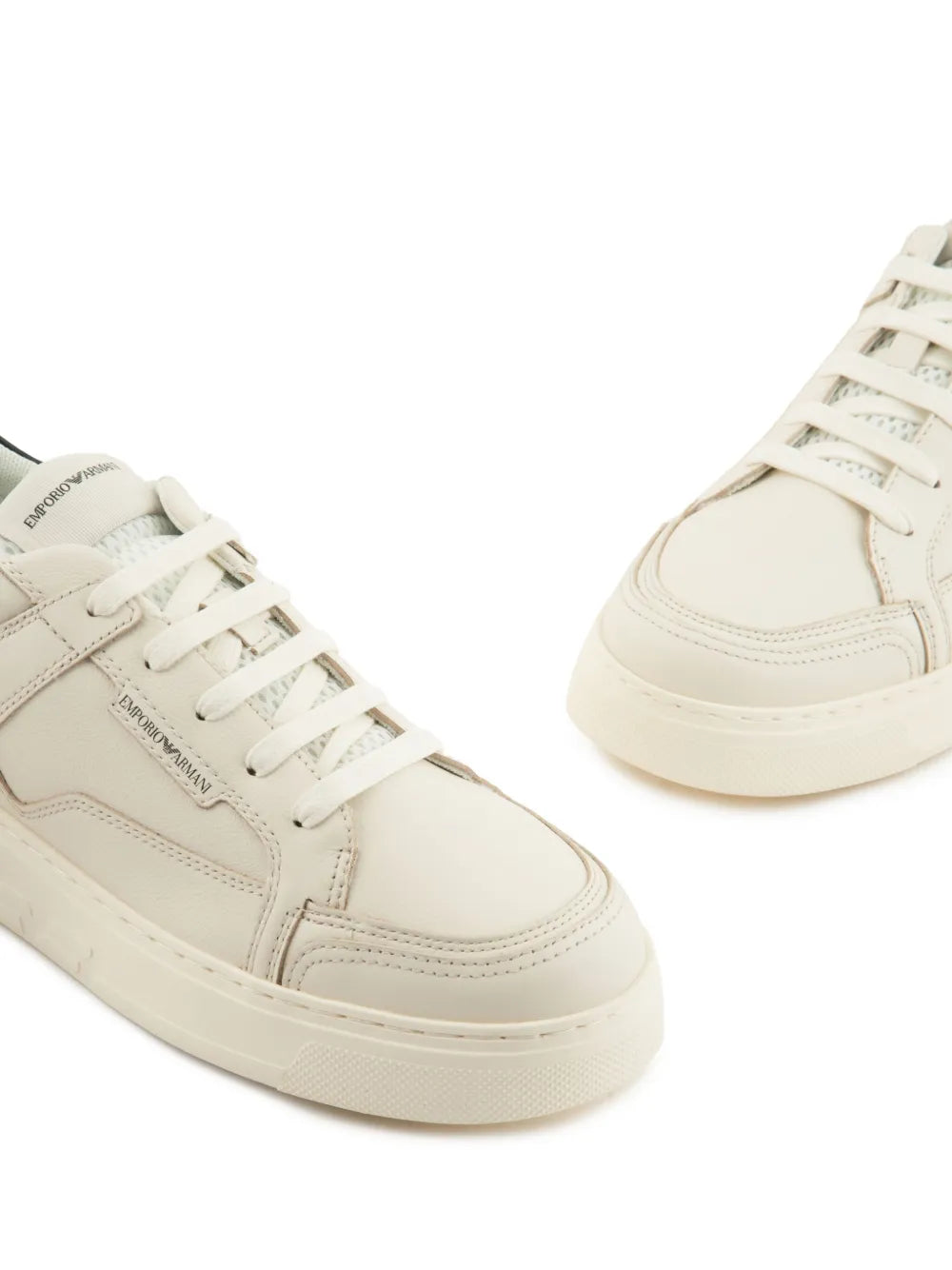 Emporio Armani Leather Panelled Sneakers