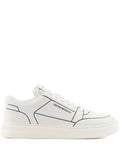 Emporio Armani Logo-Detail Leather Sneakers