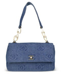 Pre-OwnedCHANEL Pre-Owned2002 interlocking-CC denim handbag