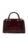 Strathberrysmall crocodile-embossed top-handle tote bag