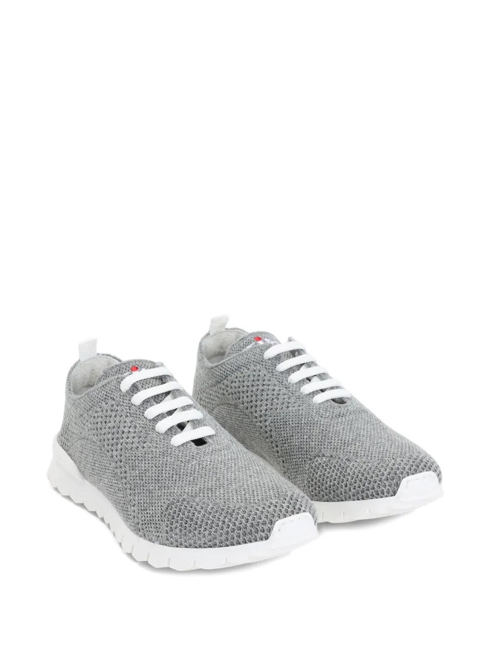 Kiton Knitted Lace-Up Sneakers