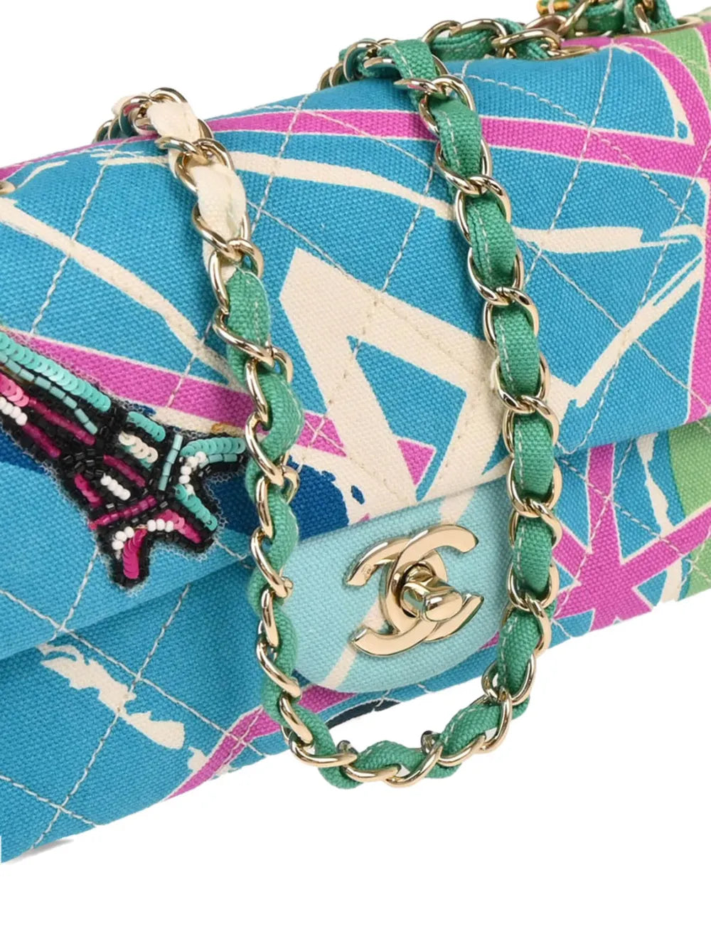 Pre-OwnedCHANEL Pre-Owned2006 East West Paris Map crossbody bag
