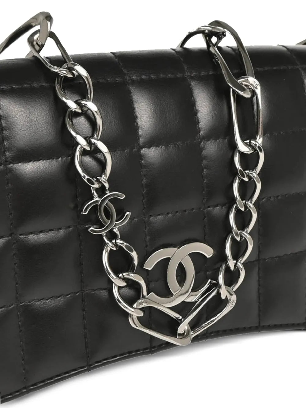 Pre-OwnedCHANEL Pre-Owned2003 Choco Bar shoulder bag