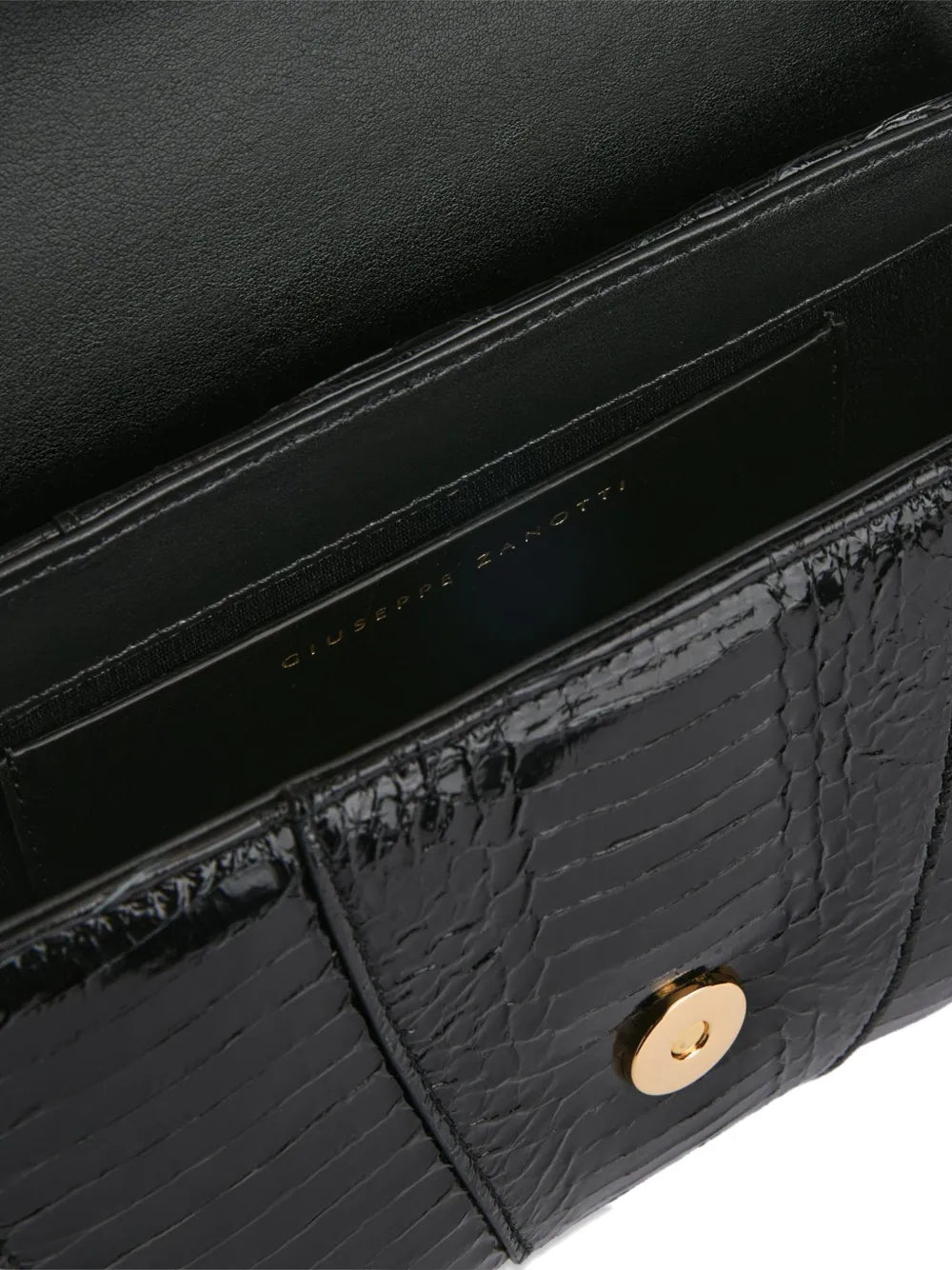 Giuseppe ZanottiGz Day and Night snakeskin curved shoulder bag