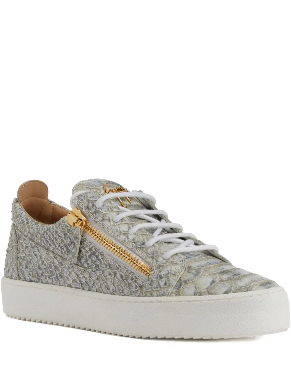 Giuseppe Zanotti Frankie Snakeskin-Effect Sneakers
