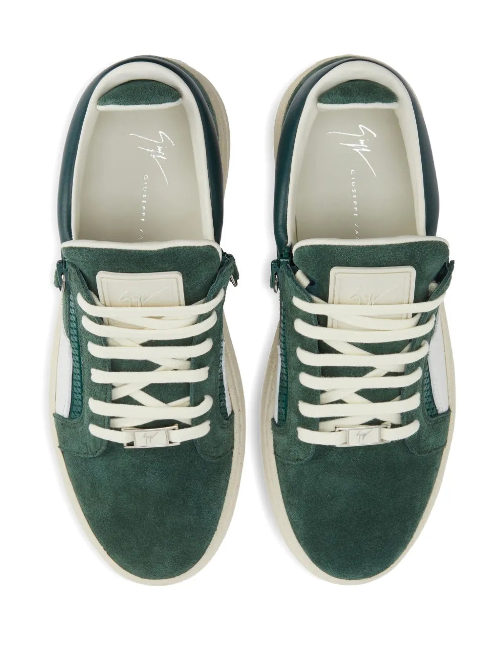 Giuseppe Zanotti Gz94 Frankie Zip-Detail Suede Trainers