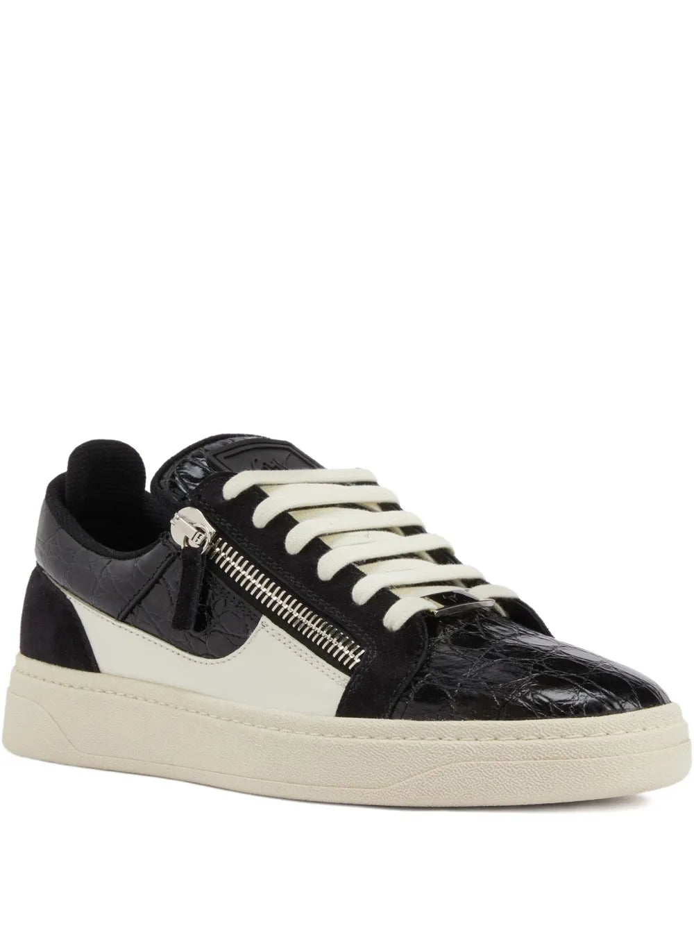 Giuseppe Zanotti Gz94 Crocodile-Effect Zip-Detail Sneakers